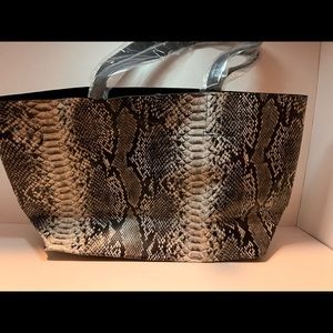 Brand New summer& rose Faux Snake Skin Tote!